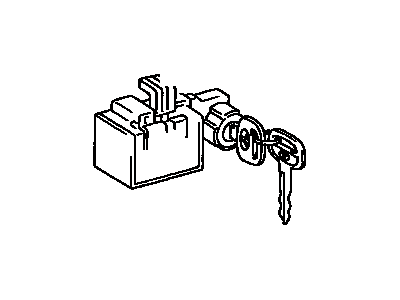 Toyota 69056-35040 Cylinder & Key Set,  Glove Compartment Lock