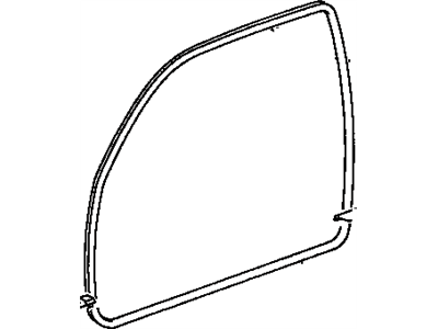 Toyota 62312-35012 Weatherstrip,  Front Door Opening Trim,  LH