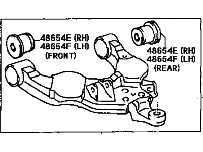 Toyota 48068-35080 Arm Sub-Assy,  Front Suspension,  Lower NO.1 RH
