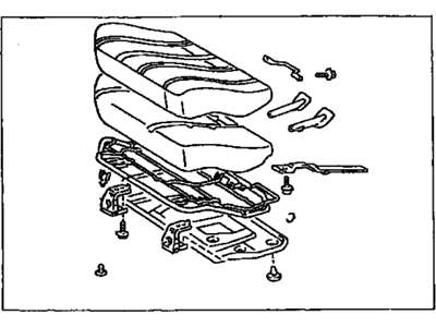Toyota 71460-3D020-B0 Cushion Assy,  Rear Seat,  RH(For Separate Type)