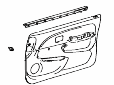 Toyota 67620-3D330-B0 Board Sub-Assy,  Front Door Trim,  LH