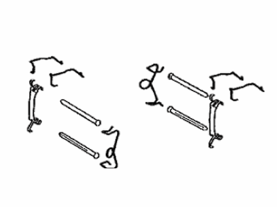 Toyota 04948-50070 Brake Pads Mount Kit
