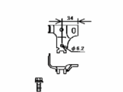 Toyota 16A1A-77020 Bracket, FC Water & Hydrogen Pump Cable