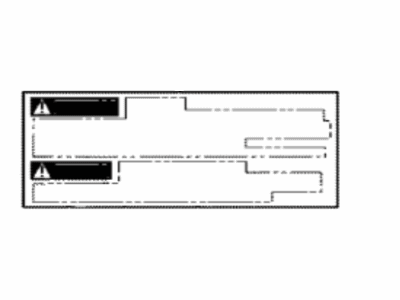 Toyota 28897-31021 Caution Label