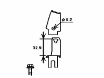 Toyota 16A1A-77030 Bracket, FC Water & Hydrogen Pump Cable