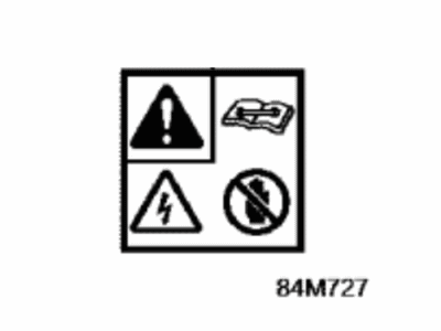 Toyota G9118-62011 Plate,  Service Plug Caution