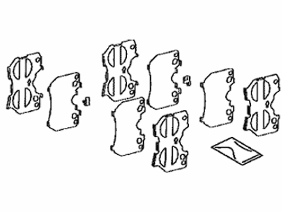 Toyota 04945-30400 Brake Pads Shim