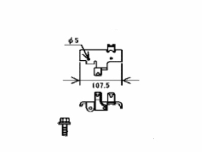 Toyota 17AA3-77060 Bracket, FC Air Compressor Cable