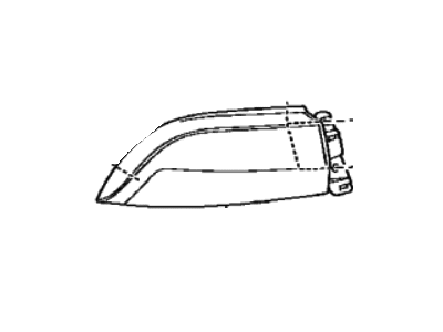 Toyota 81551-62100 Lens & Body,  Rear Combination Lamp,  RH