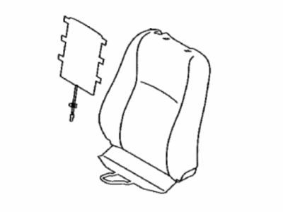 Toyota 71073-0U560-C0 Cover,  Front Seat Back,  RH(For Separate Type)