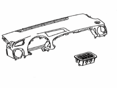 Toyota 55302-0D160-C0 Panel Sub-Assembly, Instrument, Upper