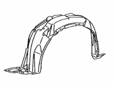 Toyota 53876-0D160 Liner,  Front Fender,  LH
