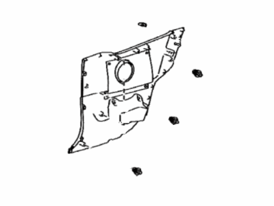 Toyota 62520-0D080-C0 Panel Assy,  Quarter Trim,  Front LH