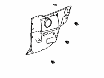 Toyota 62510-0D080-C0 Panel Assy,  Quarter Trim,  Front RH