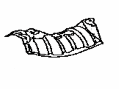 Toyota 58156-0D010 Insulator,  Front Floor Heat,  NO.4