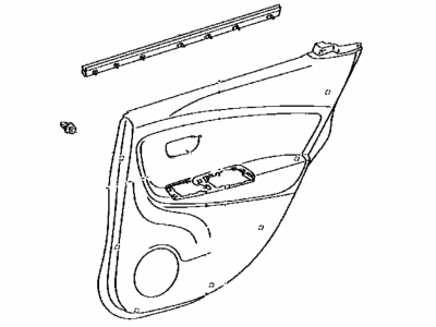 Toyota 67630-0DD90-C6 Board Sub-Assembly, Rear Door Trim, Passenger Side 67630-0DD90-C6 Toyota Board Sub-Assembly, Rear Door Trim, Passenger Side Illustration 1 of 1