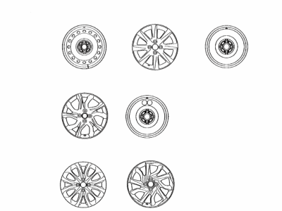 Toyota 42611-0DC70 Wheel,  Disc
