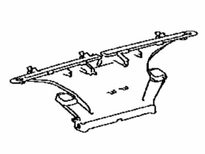 55950-0D140 Toyota Nozzle Assembly, Defroster Illustration 1 of 1