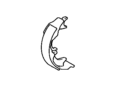Toyota 46580-60050 Shoes, Driver Side