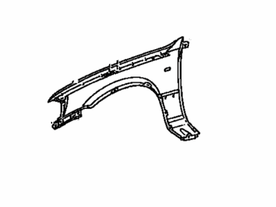 Toyota 53811-AA010 Fender Sub-Assembly, Front Passenger Side
