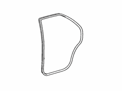 Toyota 62331-AA010 Weatherstrip, Rear Door Opening Trim, Passenger Side