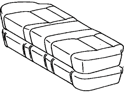 Toyota 71460-AA090-B0 Cushion Assembly, Rear Seat (For Bench Type)