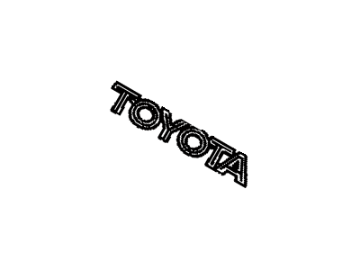 Toyota 75447-AA010 Plate, Luggage Compartment Door Name