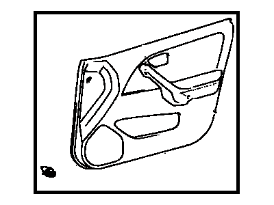 Toyota 67610-AA351-B0 Board Sub-Assembly, Front Door Trim, Passenger Side