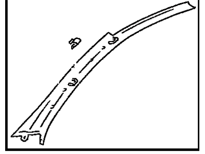 Toyota 62220-AA021-A0 Garnish, Front Pillar, Driver Side