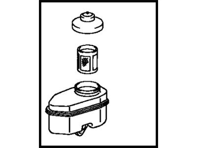 Toyota 47220-06011 Reservoir Sub-Assy,  Brake Master Cylinder