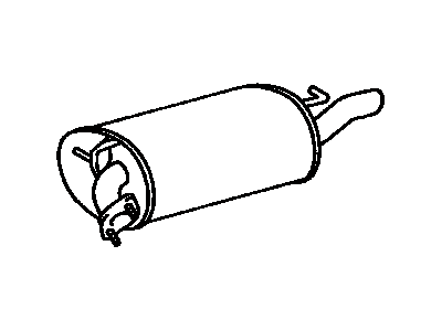Toyota 17430-03190 Pipe Assembly, Exhaust, Tail