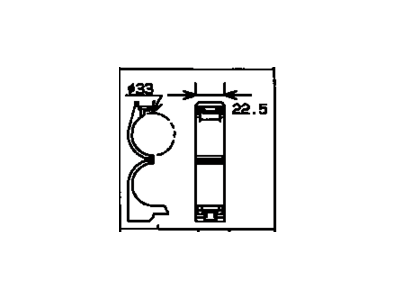 Toyota 82711-2A380 Clamp, Wiring Harness