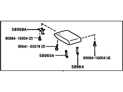 Toyota 58905-AA010-B0 Door Sub-Assembly, Console Compartment