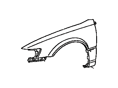 Toyota 53812-AA010 Fender Sub-Assembly, Front Driver Side