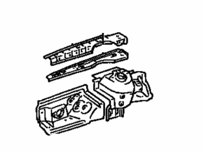 Toyota 53701-06040 Apron Sub-Assembly, Front Fender, Passenger Side