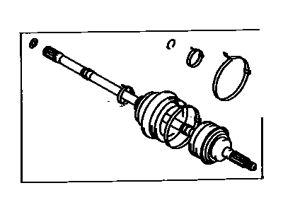 Toyota 43470-19215 Shaft Assy,  Front Drive Outboard Joint,  LH