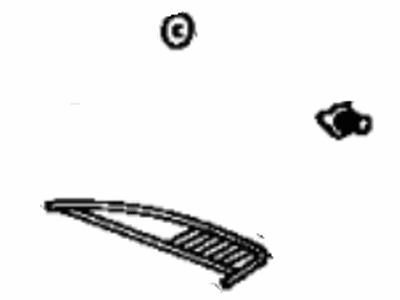 Toyota 75055-12100 Molding
