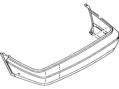 1990 Toyota Corolla Bumper - 52159-12918