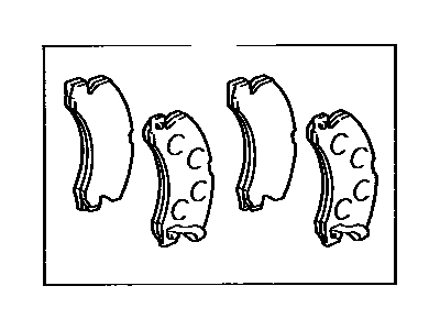 Toyota Corolla Brake Pad Set - 04466-12020
