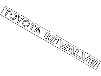 Toyota 11291-16040 Plate,  Engine Name