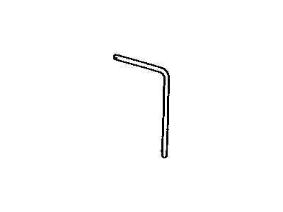 Toyota 63249-12120 Hose(For Sliding Roof Or Removable Roof Drain), Rear