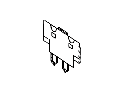 Toyota 71707-35010-E0 Cover Sub-Assy,  Front Seat Back Board