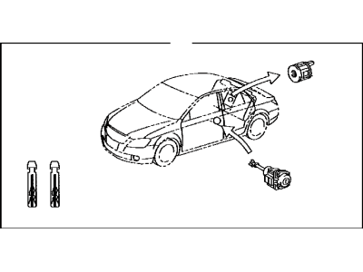 Toyota 69005-AC020 Cylinder Set,  Lock