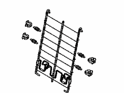 Toyota 71053-0E010 Spring Assy,  Front Seat Back,  RH(For Separate Type)