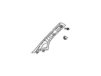 Toyota 62220-AC081-A0 Garnish,  Front Pillar,  LH