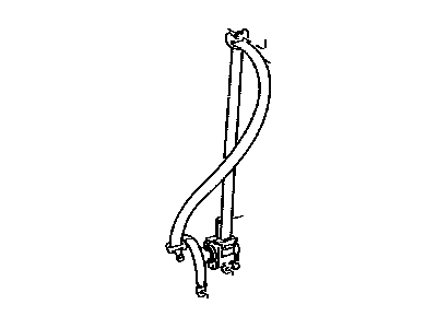 Toyota 73210-AC051-B2 Belt Assy,  Front Seat Outer,  RH