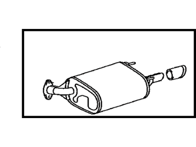 Toyota 17430-0P041 Pipe Assy,  Exhaust,  Tail