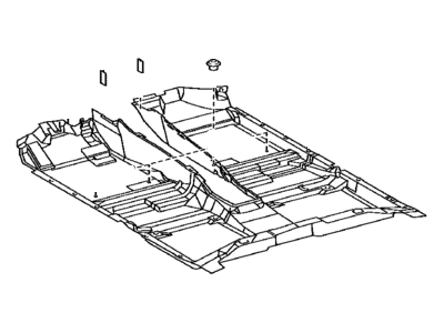 Toyota 58510-07010-A0 Carpet Assembly, Front Floor, Front