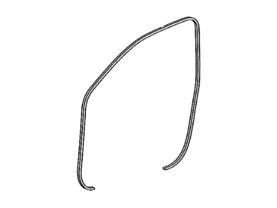 Toyota 62311-AC070-B0 Weatherstrip,  Front Door Opening Trim,  RH