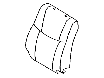 Toyota 71074-07290-A0 Cover,  Front Seat Back,  LH(For Separate Type)